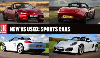 New Mazda MX-5 vs used Porsche Boxster - header